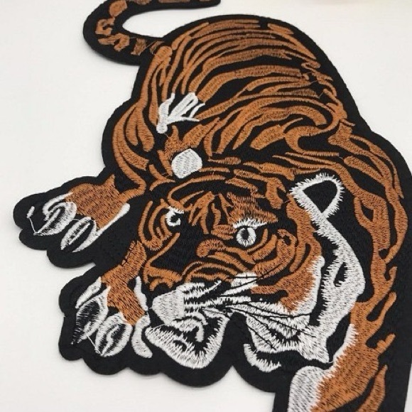 Pair of Large Tiger Iron on Patch - Picture 9 of 10
